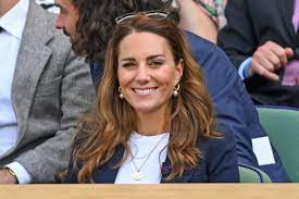 Still married to her husband prince william? Kate Middleton Wimbledon 2021 Blue Polka Dot Skirt Details Photos