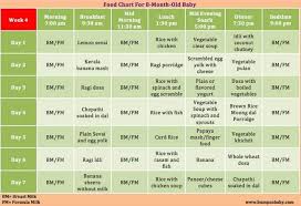 8 Month Old Baby Food Chart Www Bedowntowndaytona Com