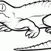 American crocodile coloring page pages disney zombies flowers in a. 1