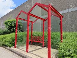 Exceptional cuisine, worth a special journey! Bus Stop In Walferdange Luxembourg Red Metal Frame And Seats Stock Photo Picture And Royalty Free Image Image 141501198