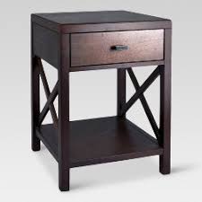 Owings Console Table 2 Shelf Espresso Brown Threshold Side Table With Drawer End Tables With Drawers Living Room Side Table