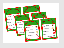 Big Set Of Christmas Mud Kitchen Recipe Cards Eyfs Counting And Maths Outdoor Activity Mud Kitchen Mud Kitchen For Kids Recipe Cards