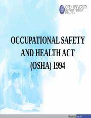 655(b), 657(c), and 657(g)(2) and in the construction safety act, 40 u.s.c. Osha 1994 Occupational Safety And Health Act Osha 1994 1 Osh Act U2022 Factories And Machinery Act 1967 Fma 1967 U2022 Occupational Safety And Health Course Hero