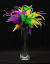 Mardi Gras Floral Centerpieces