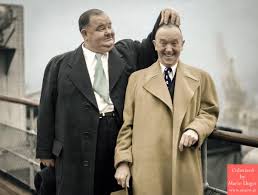 Black And White Duos 30 Old Black White Photos Of Famous People That Got Perfectly Colorized Black White Photos Laurel And Hardy Colorized Photos