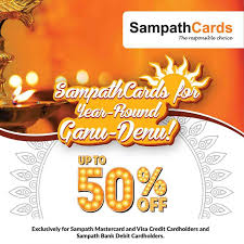 Sampath bank credit card discounts. Sampathcards Continue To Offer Rewards And Savings On Year Round Ganu Denu Daily Ft
