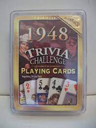 Beginning in june of 1948 the cold war almost heated up when the united states, the united kingdom and france avoided an possible armed confrontation with the soviets by an airlift to a besieged city. Amazon Com Flickback 1948 Trivia Playing Cards Happy Birthday Gift Toys Games