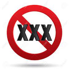 XXX Erwachsene Inhalt Sign. Knopf. Altersgrenze Symbol. Verbot Zeichen Auf  Weißem Isoliert. Lizenzfreie Fotos, Bilder und Stock Fotografie. Image  23805687.