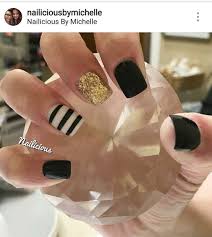 Black And White Striped Nails Halloween Black Gold Black And White Stripes Nails By Michelle I Love Them Gold Nail Designs Stripe Nail Art Designs Black And White Nail Designs