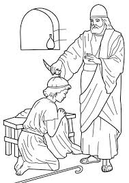 Samuel Anointing David King Bible Coloring Pages Sunday School Coloring Pages David Bible Bible Coloring Pages