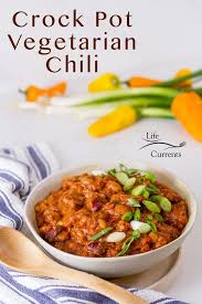 Crock Pot Vegetarian Chili In 2020 Vegetarian Chili Crock Pot Vegetarian Crockpot Vegetarian Chili