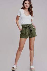 Best Comfy Shorts Outfits For Women High Waisted Green Shorts Short Outfits Overall Shorts Outfit