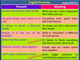 English Proverbs Proverbs English English Phrases Learn English