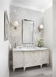 Classic Powder Room Bathroom Accent Wall Tile Accent Wall Bathroom Accents