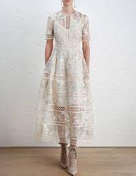Zimmermann Stranded Embroidery Dress Model Image Our Model Is 5 8 And Is Wearing A Size 0 Designer Dresses Online Dresses Australian Designer Dresses