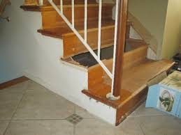 How to install stair skirt boards: Should I Replace Wall Skirt When Installing New Retro Treads On Existing Stairs Diy Home Improvement Forum