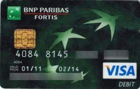 Bnp paribas fortis is an international bank based in belgium and is a subsidiary of bnp paribas. Bankkarte Bnp Paribas Fortis Fortis Bank Polen Col Pl Vi 0139