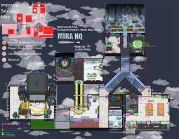 Among Us All Maps With Annotations Map Games Map Map Layout