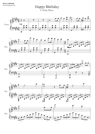 English Happy Birthday Sheet Music Pdf Free Score Download