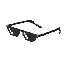 Lorigun Thug Life Sunglasses Pixelated Mosaic Glasses Party Glasses Deal With It Mlg Shades Thug Life Pixel Retro Futurism