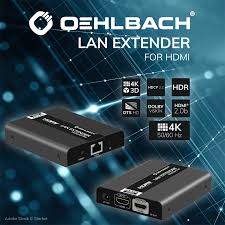 A local area network (lan) is a computer network that interconnects computers within a limited area such as a residence, school, laboratory, university campus or office building. Oehlbach Hdmi Lan Extender Set 4k Uhd Hdmi Netzwerk Extender Rj45 Cat6 7 Sender Empfanger 4k Mit 60hz Hdr 3d Ultrahd Schwarz Elektronik Video Equip Oehlbach