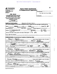 A citizen or permanent legal resident of the united states live in washington state, or have a place of employment or practice in washington by law, the vendor must see a copy of your notary license before making your stamp or seal. Fillable Online Washington State Notary License Application Fax Email Print Pdffiller