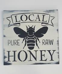 To identify early damage to buildings, homeowners should regularly inspect the perimeter of the home and surrounding property for the presence of these holes and hovering bees. Look What I Found On Zulily Local Honey Wall Sign Zulilyfinds Bee Sign Wall Signs Honey