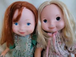 Fisher Price MY FRIEND Dolls Lot Mandy and Becky w/clothes 1980 vintage