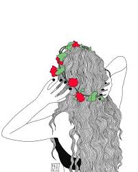 5 out of 5 stars (969) $ 4.49. Arms Black Nails Curly Hair Flower Crown Girl Grunge Pastel Hair Grunge Tumblr Outline Drawings Tumblr Outline Outline Art