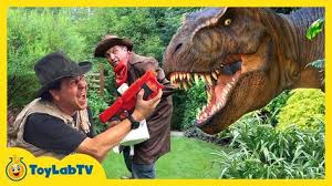 Park Ranger Lb And Park Ranger Aaron Encounter A T Rex And Other Life Size Dinosaurs As They Finally Meet Ga Kids Adventure Park Ranger Dinosaur Toys