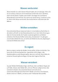 Der Naturliche Wasserkreislauf Klasse Wasser Wasserkreislauf Wasserkreislauf Grundschule Grundschule Regen
