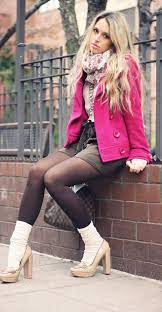 Complete Your Chic Look With The Right Pair Of Socks Fashion Tights Fashion Socks And Heels