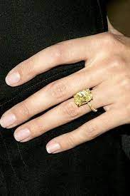 The Most Stunning And Spectacular A List Engagement Rings Yellow Diamond Engagement Ring Yellow Engagement Rings Pink Morganite Engagement Ring