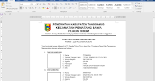 Download Contoh Surat Keterangan Bersih Diri Skbd Surat Pembersihan Pemerintah