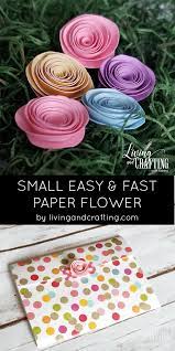 We chose violet for the flowers and yellow for the center. Small Easy Fast Paper Flower Living And Crafting