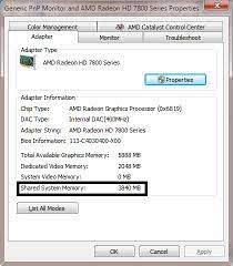 How Do We Get Rid Of This Shared System Memory For Video Cards Business Anandtech Forums Technology Hardware Software And Deals