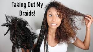 Mostly, because without length it can be hard for the sections in braids to stay together and not unravel. Taking Out My Braids Braided To Curly Wash Day Routine Biancareneetoday Youtube