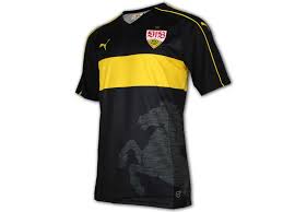 Ortsschild und koordinaten im nacken. Puma Vfb Stuttgart 3rd Jersey Don Pallone