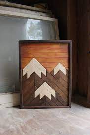 25 unique diy wall art ideas with printables shutterfly. Mountain Wood Art Christmas Gifts Modern Wood Art Wood Wall Art Mountains Mountain Art Geometric Wood Art Rustic Home Mountain Wood Art Wood Art Wood Wall Art