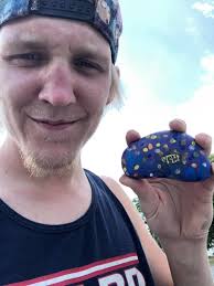 Found this rock at the AutoZone south side Toledo. Going to hide it  somewhere around Napoleon Ohio