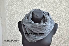 The knit look on this free crochet infinity scarf pattern is extremely easy, thanks to a slight variation on basic crochet stitches. Infinity Scarf Knitting Pattern Only In English Etsy Infinity Scarf Knitting Pattern Scarf Knitting Patterns Knitting Patterns