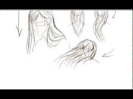 At last, for detailing we shade the strands and blend it for smoothness. How To Draw Straight Hair Youtube