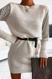 Dans ce cas, on mise sur une robe pull en laine épaisse à col roulé, à manches longues aussi confortable que tendance. Robes Pull Robes D Hiver En Laine Et Robe Pull Longue Brentiny Paris Robe Pull Longue Robe Longue Tenue Habillee