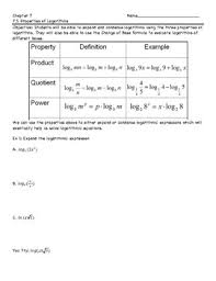 Worksheet by kuta software llc. Condensing Expanding Logarithms Notes Sheet By Crazy Cool Math Resources