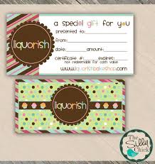 Bake Shop Gift Certificate Template Customizable Psd Template Or Printable 4x8 Small Bu Gift Certificate Template Certificate Templates Gift Certificates