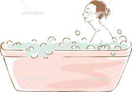 泡のお風呂に入っている女性のイメージイラスト 手描き イラスト素材 [ 6916141 ] - フォトライブラリー photolibrary