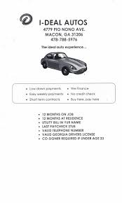 Any credit used cars is a completely free service whose specialty is finding great deals on no credit check cars, making the search for used cars with no credit or bad credit easy. I Deal Autos Llc Used Car Dealer In Macon