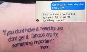 July 7 at 9:00 am · cincinnati, oh ·. Man Goes Viral After Getting Text From His Mom Tattooed On His Arm Daily Mail Online