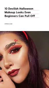 10 Devilish Halloween Makeup Looks Even Beginners Can Pull Off Halloween Make Up Ideen Schminken Halloween Teufel Schminken