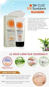My favourite sunscreens for all skin types! 3w Clinic Intensive Uv Sun Block Cream Spf 50 Pa Ippuni